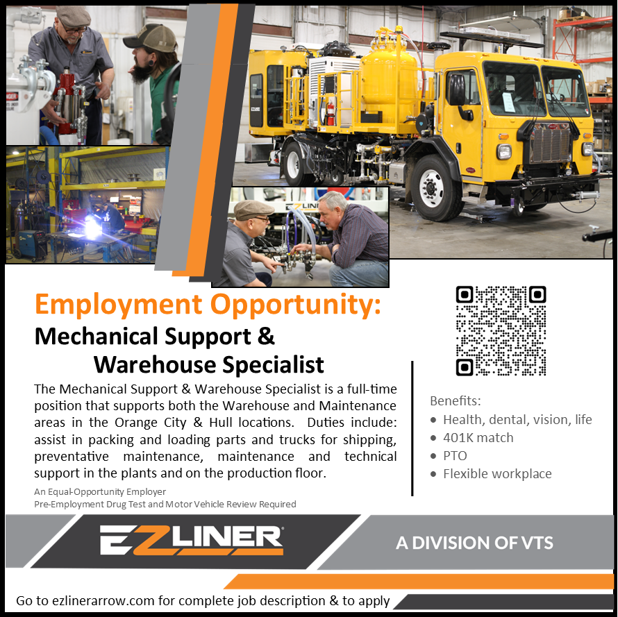 Mechanical Support & Warehouse Specialist
