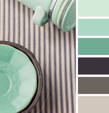 Modern Tablecloth and Stoneware for color scheme inspiration