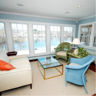 Lightly colored sun room from thisoldhouse.com