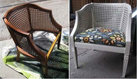 Before and After Wicker Chair from BobVila.com
