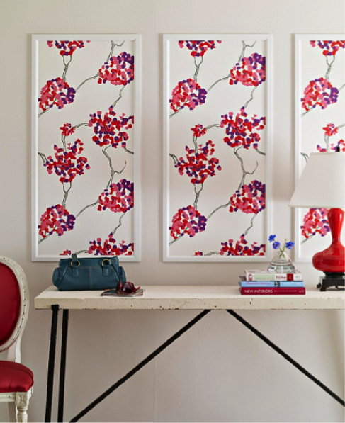 Wallpaper as wall art from Better Homes and Gardens