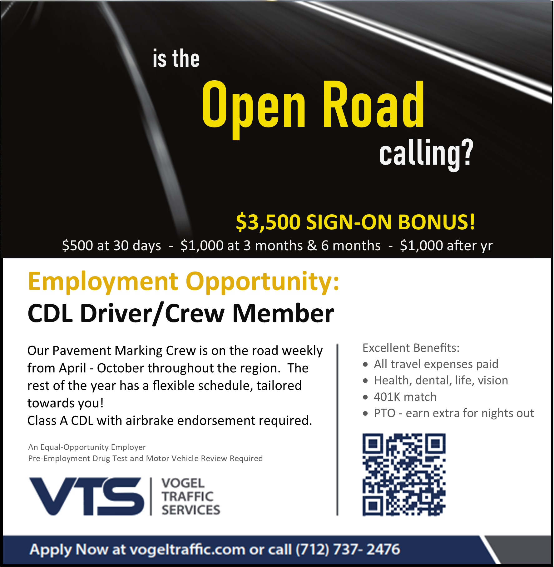 CM Crew Driver ad