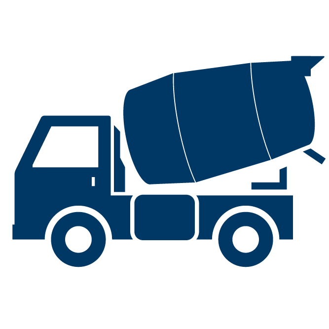 Concrete truck icon
