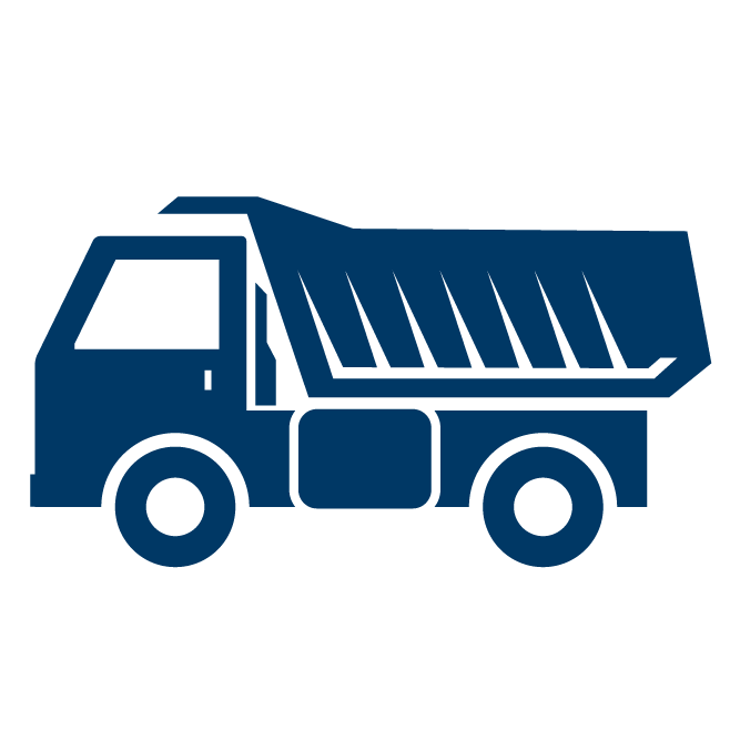Dump truck icon
