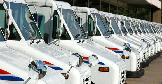 Diamond Fleet Mail Delivery Trucks