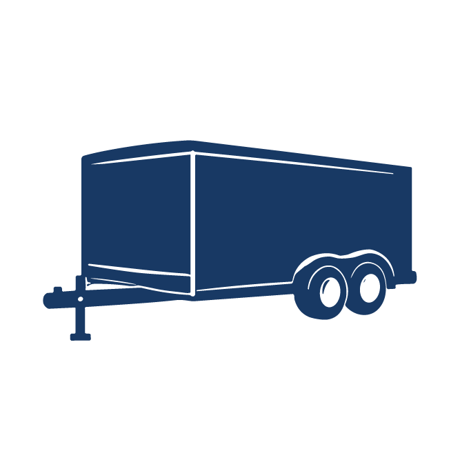 enclosed cargo trailer icon
