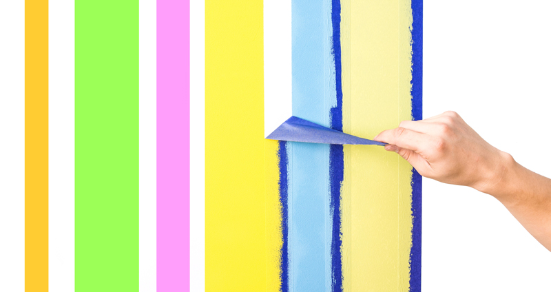 Painter's Tape Wall Design