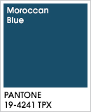 Pantone Moroccan Blue Color Chip